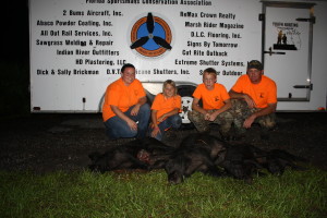 YOUTH HUNTERS WITH THEIR GUIDES